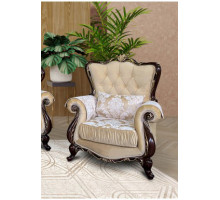 Кресло Лорена (темный орех, калифорния айвори)