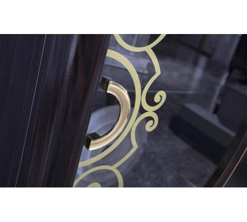 Шкаф витрина 2-х дверная Легенда LEGN-13 венге