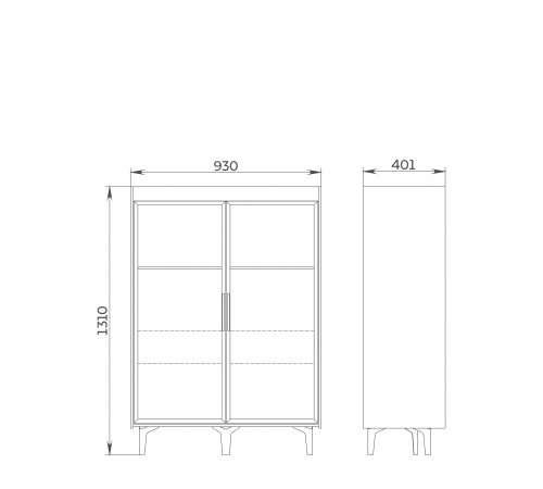 Гостиная Модена Белая/Дуб Элисон