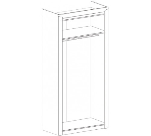 Шкаф для одежды двухдверный Соренто Дуб стирлинг