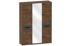Трехстворчатый шкаф для одежды с зеркалом Глазго