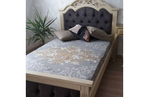 Двуспальная кровать Венеция MUR-101-01 с каретной стяжкой