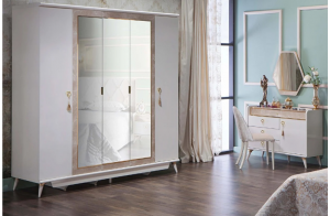 Шкаф платяной Монреаль (Monreal) 5-ти дверный MONR-33