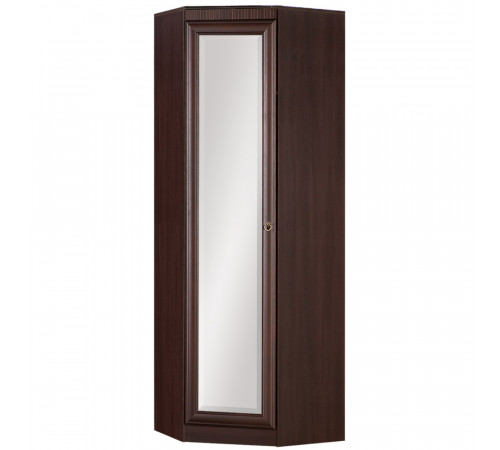 Угловой шкаф с зеркалом для прихожей Инна 621 темный